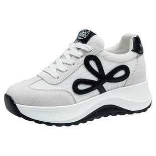 厚底阿甘鞋女款2026春季新款超火老爹鞋运动增高今年流行爆款女鞋