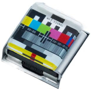 阿尔飞斯创意电视无信号相机热靴盖适用富士尼康通用快门按钮微单保护小配件键帽装饰品设计亚克力防尘盖