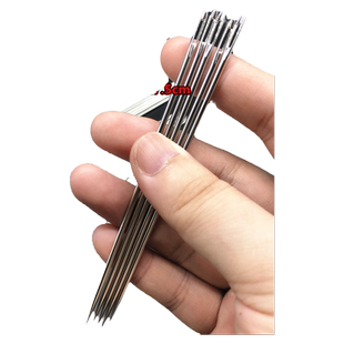 档案装订针账务大眼手工钉凭证针大孔穿线针手工圆头不锈钢大眼针