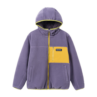 NAUTICA/诺帝卡童装 男童女童棉服秋冬季儿童抓绒摇粒绒外套加厚
