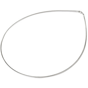 S925纯银项圈女 彩银蛇骨链裸链单链 琥珀玉石玛瑙挂链锁骨银配链