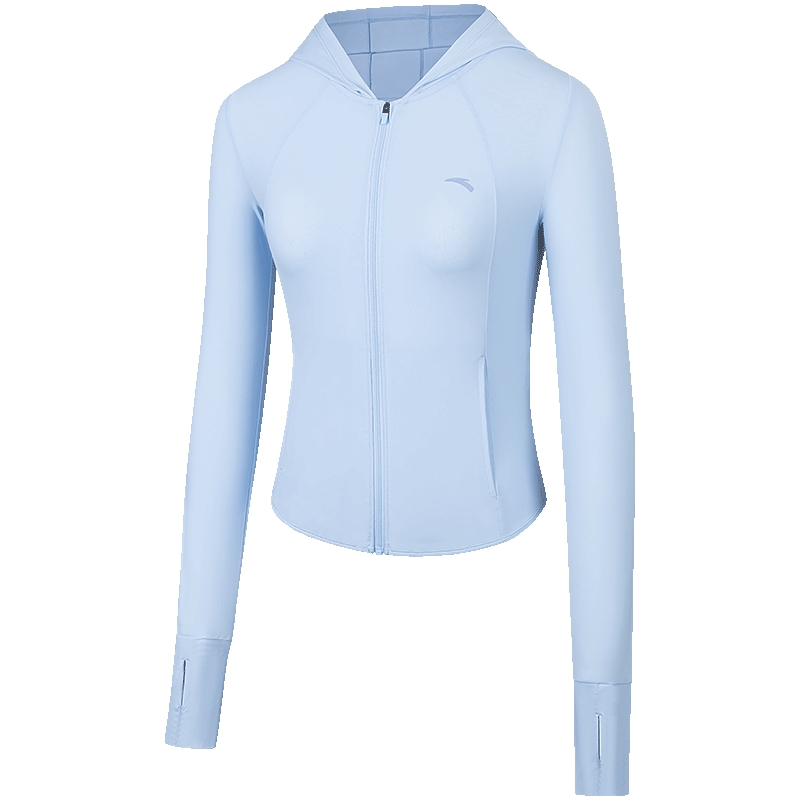 安踏轻壳防晒衣丨梭织皮肤衣男冬季薄款连帽外套风衣户外运动上衣