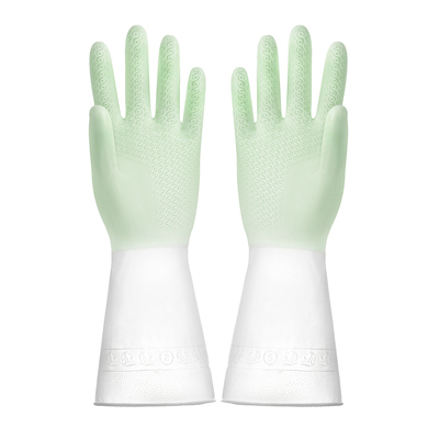 厨房耐用橡胶洗碗手套