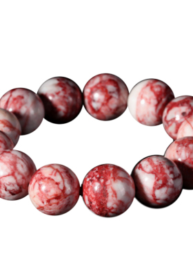 黔隆工艺朱砂原石石手链