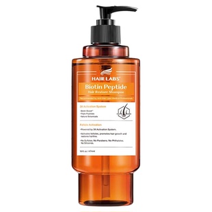 HairLabs荷尔涞博生姜防脱发洗发水多肽滋润蓬松养发柔顺474ml