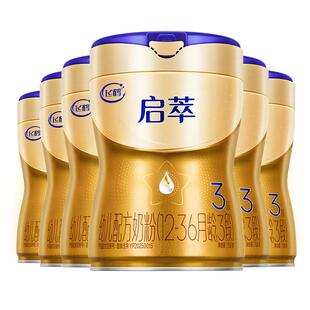 【顶量SN-2DHA+8种HMOs】飞鹤启萃3段(1-3岁)婴儿奶粉750g*6罐