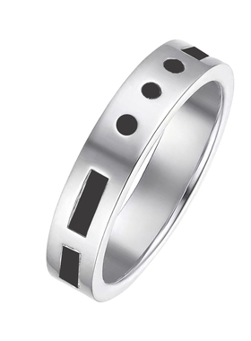 情侣999足银原创设计闭口戒指女