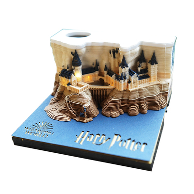 熊猫3D立体纸雕日历便签纸