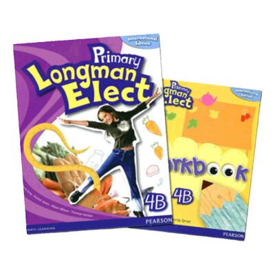 培生朗文小学6-12岁英语教材 Primary Longman Elect 4B（学生用书+练习册）Pearson 原版进口 香港小学英语教材 正版原著英语书籍