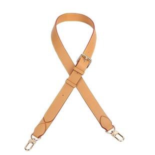 斜挎LV老花包带变色皮适用于法棍包替换真皮女包带子可调节宽肩带