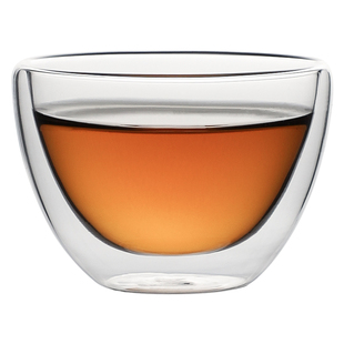 双层隔热防烫高硼硅玻璃功夫茶杯玻璃杯小主人杯茶具品茗杯品茶杯