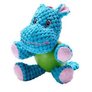 宜特布绒毛绒发声狗玩具磨牙耐咬小中大型犬用品陪伴玩具成犬幼犬