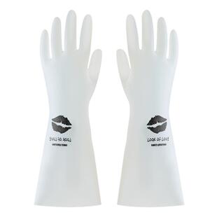 丁腈耐用型洗碗手套女加绒家务厨房家用清洁胶皮洗衣服防水刷碗的