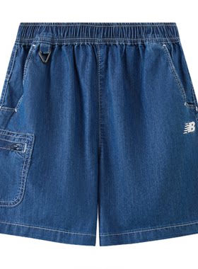 【凉感防晒】New Balance nb童装男女童26年夏牛仔短裤ND7VG2V053
