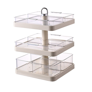 火锅配菜盘可旋转家用多层菜盘子置物架大容量九宫格蔬菜分格拼盘