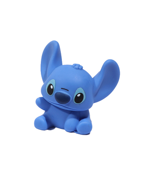 卡通可爱蓝色史迪仔动物萌粒树脂摆件创意电脑桌面车载装饰小摆件