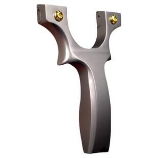 新款钛合金扁皮弹弓高精度免绑夹片鱼跃式反曲弹弓钛合金大威力弓