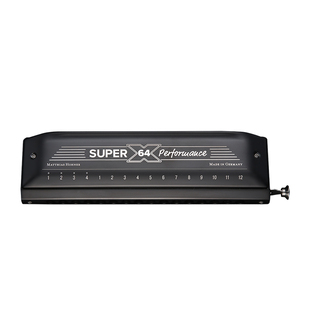 HOHNER德国原装新SUPER 64X 16孔半音阶口琴专业演奏原厂终身维修