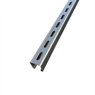 304不锈钢C型钢抗震支架镀锌冲孔太阳能光伏导轨檩条桥架U型槽钢