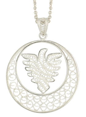 非遗浙江大学毕业高考银饰吊坠