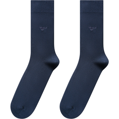 七匹狼男士袜子纯棉抗菌高筒袜