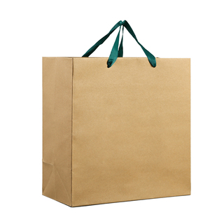 牛皮纸蜂蜜茶叶外卖手提打包纸袋子订制定做服装购物袋水杯包装袋