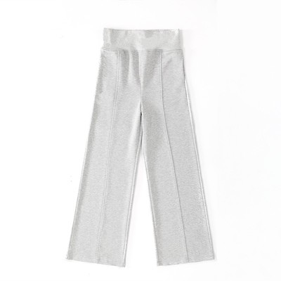 MYFC灰色阔腿休闲裤女2025春季