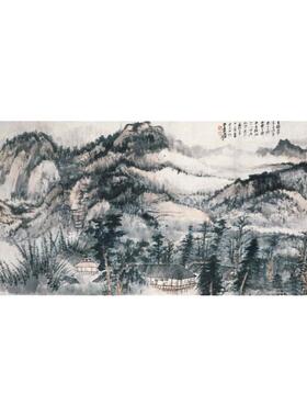 高清艺术喷绘画芯宣纸绢布卷轴画