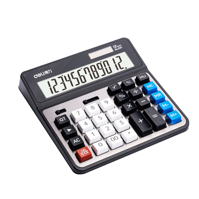 得力2137双电源计算器财务大按键