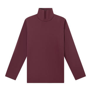 十如仕智性风保暖高领长袖T恤吸光发热丝光上衣男装休闲日常T04