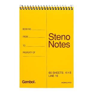 国誉考研英语单词本KOKUYO笔记本螺旋上翻本a6 gambol随身便携口译记忆速记a5线圈记事本四级六级学生旗舰店