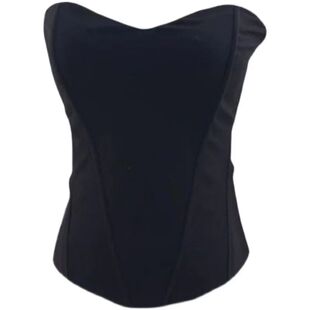 欧美风短款时尚性感立体鱼骨束身抹胸修身背心显瘦内搭露肩上衣女