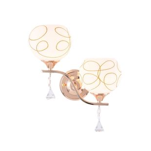 壁灯卧室现代简约客厅双头创意墙壁灯轻奢楼梯过道led房间床头灯