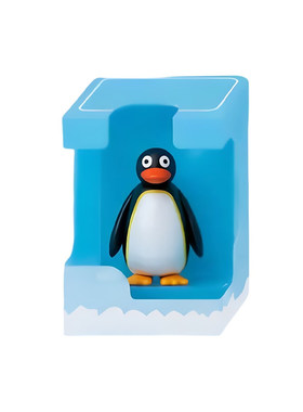 pingu企鹅米粒公仔萌粒手办摆件