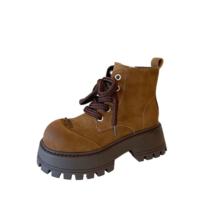 欧洲站时尚街头网红马丁靴