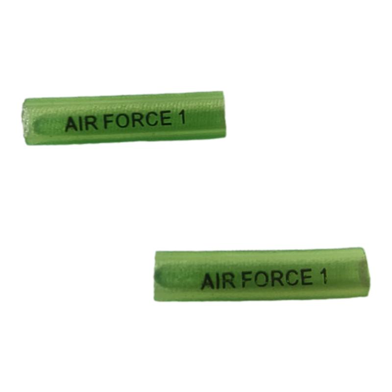 适配AF1白绿笑脸透明软管绿色鞋带扣AIR FORCE 1字母DIY装饰配件