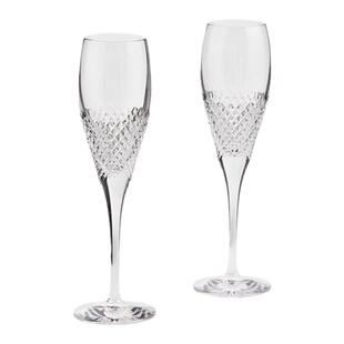 【刻字】WEDGWOOD威基伍德Vera Wang晶钻香槟2件高脚对杯结婚礼物