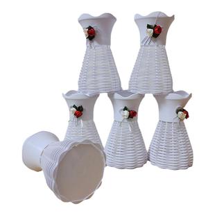 花瓶摆件客厅插花塑料家居花器北欧现代创意简约小清新居家装饰品