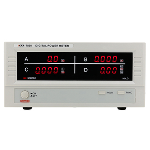 胜利智能电量测量仪功率计VC7800电参数测试仪高精度电参数表