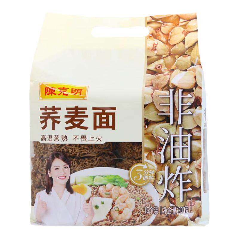陈克明非油炸荞麦面方便面800g