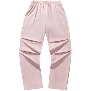 安踏山壳裤丨大地之壳加绒户外伞兵裤女冬季软壳裤宽松运动长裤