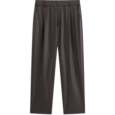 【商场同款】太平鸟男装 松紧腰抽绳直筒运动休闲裤男B1GBF3352