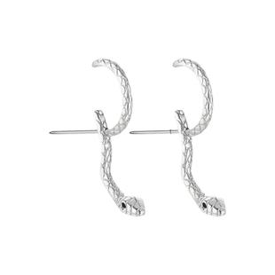 欧美蛇形耳钉男女夸张设计感小众动物时尚耳环个性时尚潮金属简单