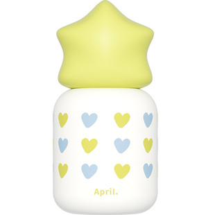 April 保温杯女生高颜值学生专用儿童水杯子便携水壶便携2025新款