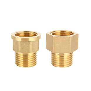 黄铜4分内外丝直接6分1寸内丝转1/2/3分外丝异径直通水管转换接头