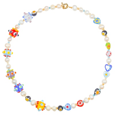 AWE张奕然同款琉璃南瓜珍珠项链