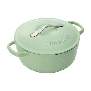 阿米尔珐琅锅铸铁锅家用炖锅炖盅砂锅汤锅焖烧锅不粘煮锅电磁炉