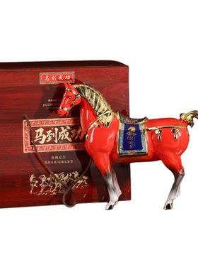5斤红色生肖马陶瓷酒瓶酒壶