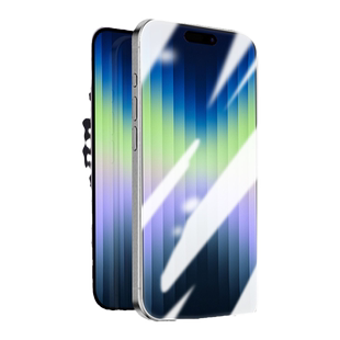 适用苹果14Pro钢化膜iPhone14Promax手机膜iPhone14无尘仓iPhone14plus+防尘网全屏新款高清蓝光防窥保护贴膜