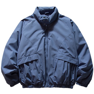 潮牌冬季90白鸭绒立领羽绒服男